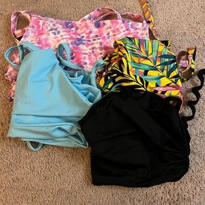 Fused Hawaii 3x bikini tops.